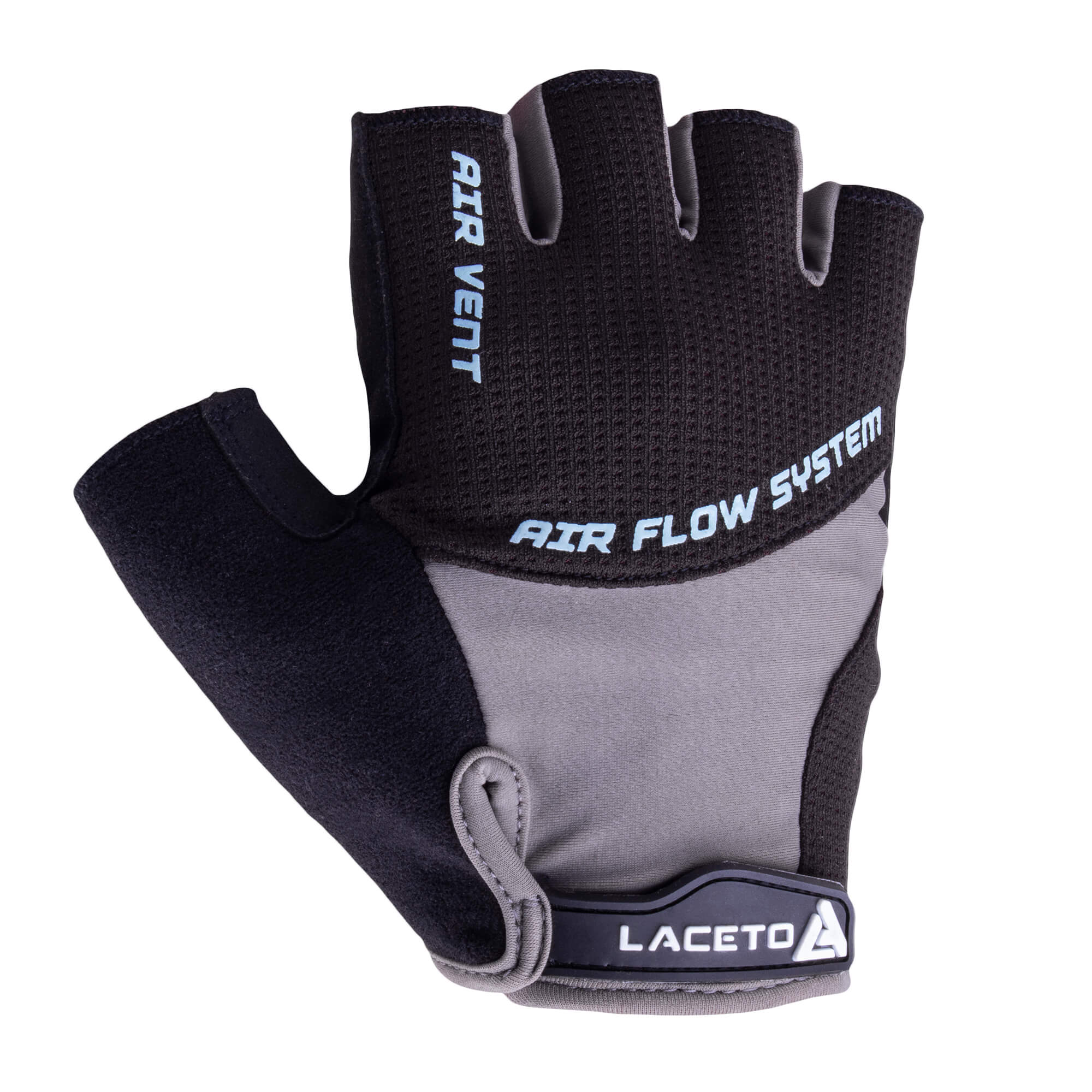 Cyklistické rukavice TEMPO Black-Grey